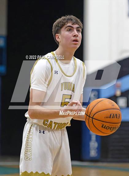 Thumbnail 2 in Yuma Catholic vs Kellis (Winter Hoops Shootout) photogallery.