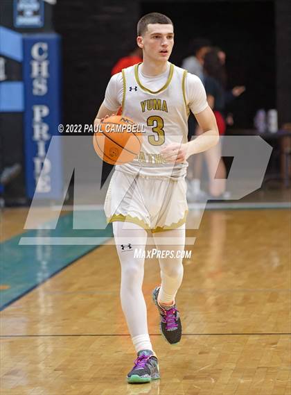 Thumbnail 2 in Yuma Catholic vs Kellis (Winter Hoops Shootout) photogallery.