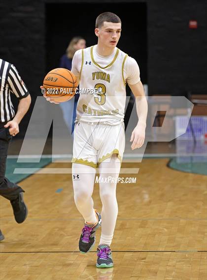 Thumbnail 1 in Yuma Catholic vs Kellis (Winter Hoops Shootout) photogallery.