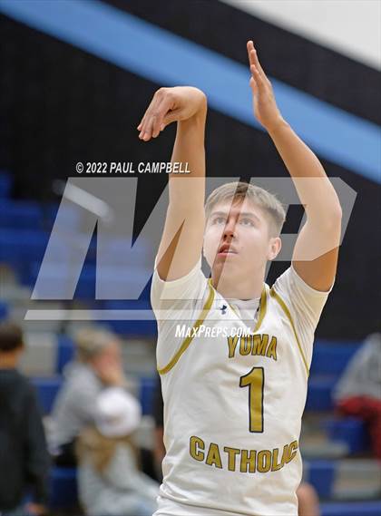 Thumbnail 3 in Yuma Catholic vs Kellis (Winter Hoops Shootout) photogallery.