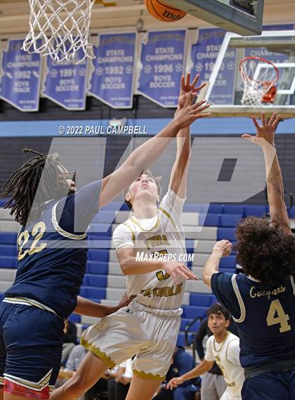 Thumbnail 1 in Yuma Catholic vs Kellis (Winter Hoops Shootout) photogallery.