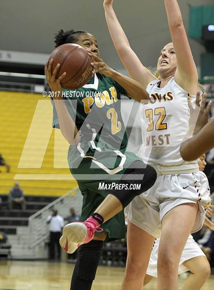 Thumbnail 1 in Long Beach Poly @ Clovis West (CIF State Open SoCal Regional Final) photogallery.