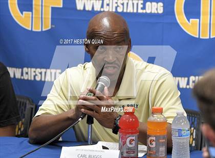 Thumbnail 2 in Long Beach Poly @ Clovis West (CIF State Open SoCal Regional Final) photogallery.