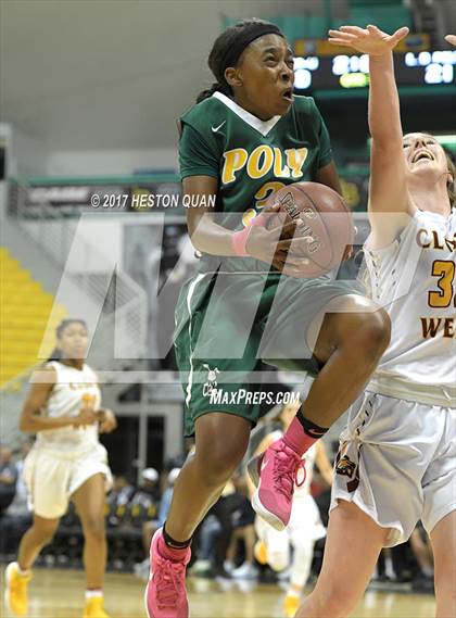 Thumbnail 3 in Long Beach Poly @ Clovis West (CIF State Open SoCal Regional Final) photogallery.