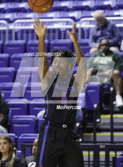 Thumbnail 1 in Dickinson vs. Cypress Falls (Houston Methodist Cy-Hoops Invitational) photogallery.