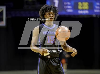 Thumbnail 3 in Dickinson vs. Cypress Falls (Houston Methodist Cy-Hoops Invitational) photogallery.