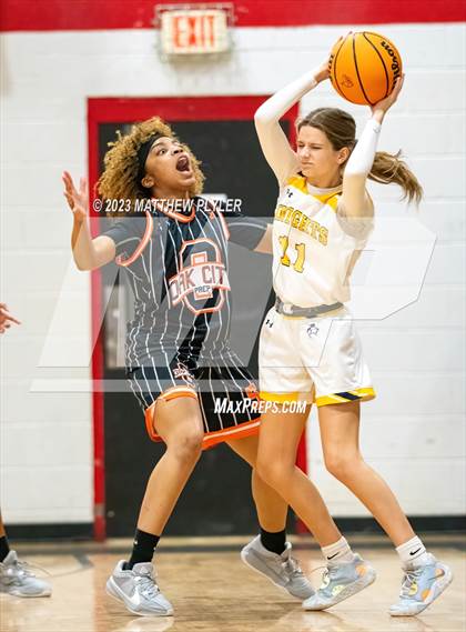 Thumbnail 3 in Oak City Prep vs. North Raleigh Christian Academy (Dreamville Winter Showcase at Berean Academy) photogallery.