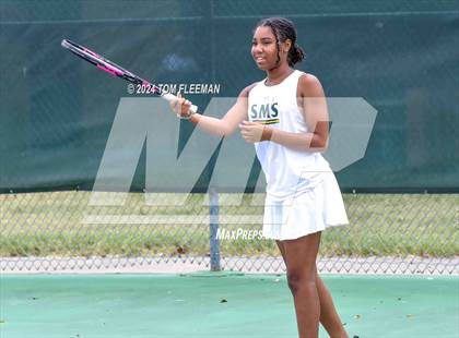 Thumbnail 2 in JV: Sunflower League Girl's JV Dual (Shawnee Mission South) photogallery.