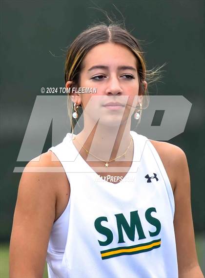 Thumbnail 2 in JV: Sunflower League Girl's JV Dual (Shawnee Mission South) photogallery.