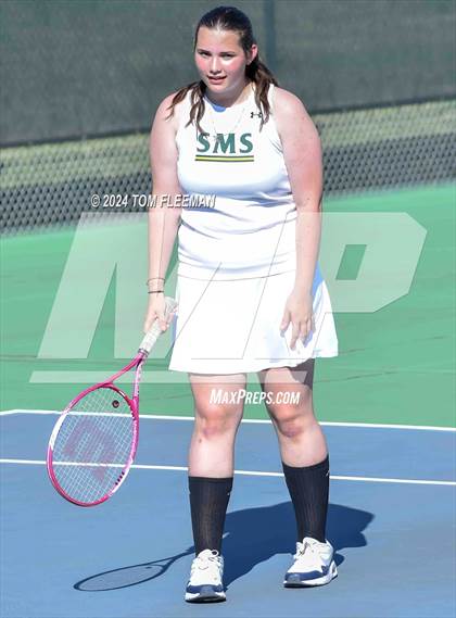 Thumbnail 2 in JV: Sunflower League Girl's JV Dual (Shawnee Mission South) photogallery.
