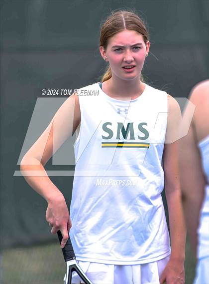 Thumbnail 2 in JV: Sunflower League Girl's JV Dual (Shawnee Mission South) photogallery.