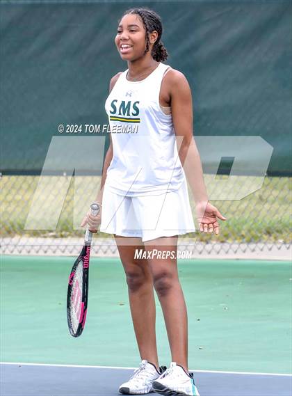 Thumbnail 3 in JV: Sunflower League Girl's JV Dual (Shawnee Mission South) photogallery.
