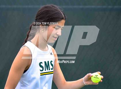 Thumbnail 2 in JV: Sunflower League Girl's JV Dual (Shawnee Mission South) photogallery.