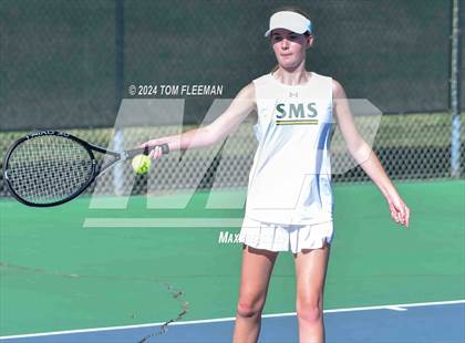 Thumbnail 2 in JV: Sunflower League Girl's JV Dual (Shawnee Mission South) photogallery.