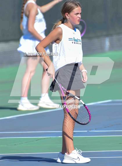 Thumbnail 3 in JV: Sunflower League Girl's JV Dual (Shawnee Mission South) photogallery.