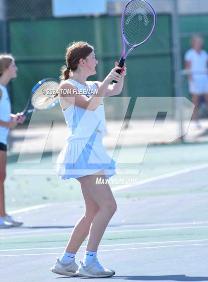 Thumbnail 2 in JV: Sunflower League Girl's JV Dual (Shawnee Mission South) photogallery.