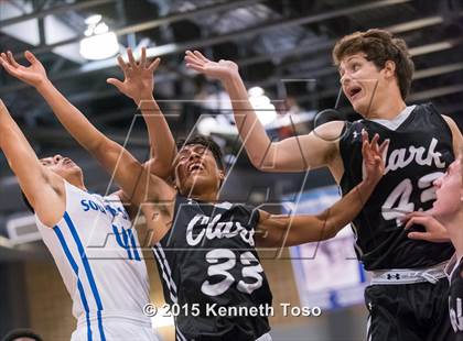 Thumbnail 3 in Clark @ South San Antonio (SAISD Tournament) photogallery.