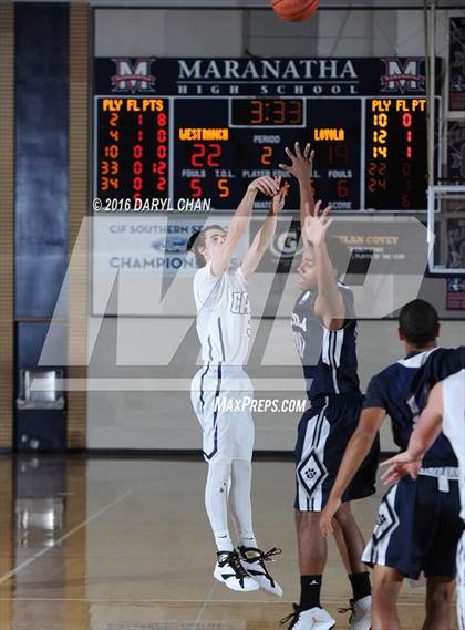 Thumbnail 3 in West Ranch vs. Loyola (Rose City Roundball Classic) photogallery.