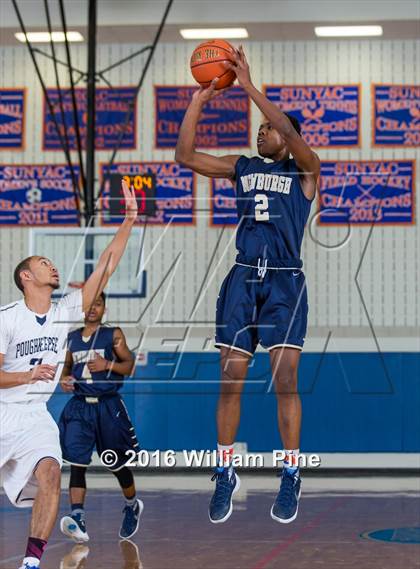 Thumbnail 3 in Newburgh Free Academy vs. Poughkeepsie (Officials vs Cancer) photogallery.