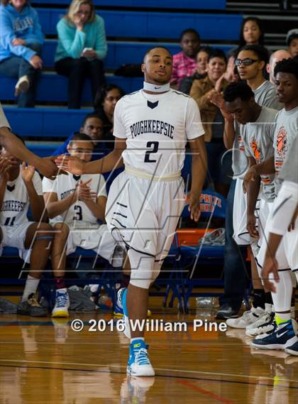 Thumbnail 3 in Newburgh Free Academy vs. Poughkeepsie (Officials vs Cancer) photogallery.