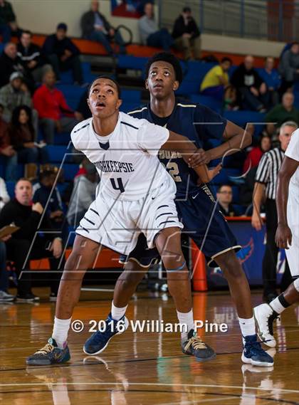 Thumbnail 3 in Newburgh Free Academy vs. Poughkeepsie (Officials vs Cancer) photogallery.