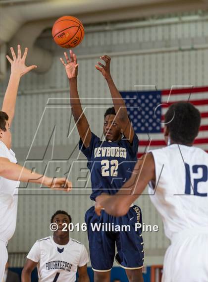 Thumbnail 2 in Newburgh Free Academy vs. Poughkeepsie (Officials vs Cancer) photogallery.