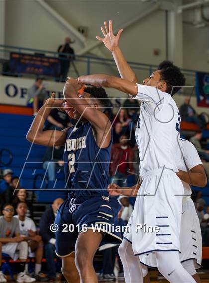 Thumbnail 2 in Newburgh Free Academy vs. Poughkeepsie (Officials vs Cancer) photogallery.