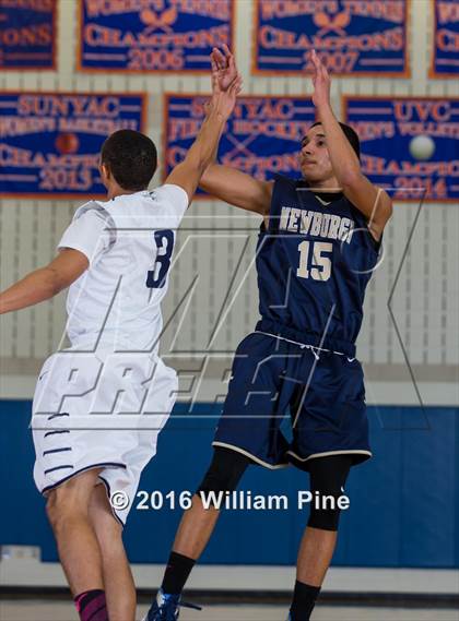 Thumbnail 1 in Newburgh Free Academy vs. Poughkeepsie (Officials vs Cancer) photogallery.