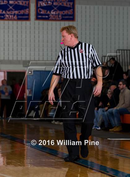 Thumbnail 2 in Newburgh Free Academy vs. Poughkeepsie (Officials vs Cancer) photogallery.