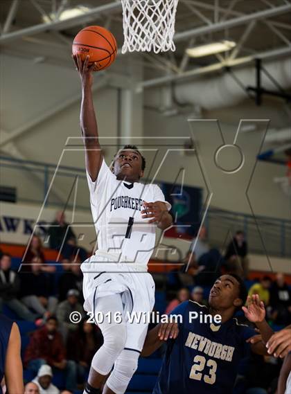 Thumbnail 2 in Newburgh Free Academy vs. Poughkeepsie (Officials vs Cancer) photogallery.