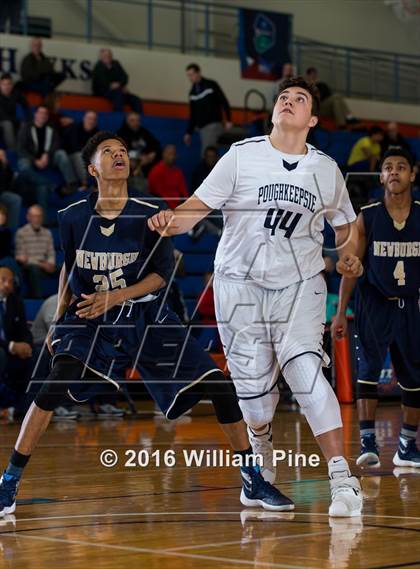 Thumbnail 3 in Newburgh Free Academy vs. Poughkeepsie (Officials vs Cancer) photogallery.