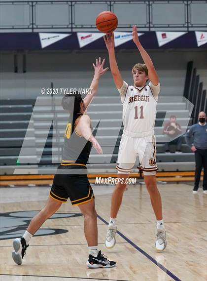 Thumbnail 1 in Brebeuf Jesuit Preparatory vs Avon (Sneakers for Santa Shootout) photogallery.