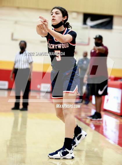 Thumbnail 1 in Brentwood School vs  Bishop Conaty-Loretto photogallery.