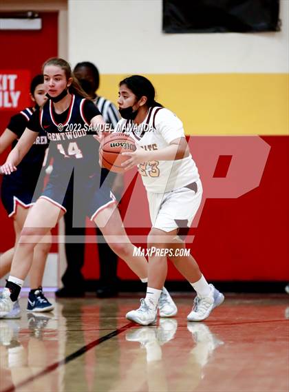 Thumbnail 1 in Brentwood School vs  Bishop Conaty-Loretto photogallery.