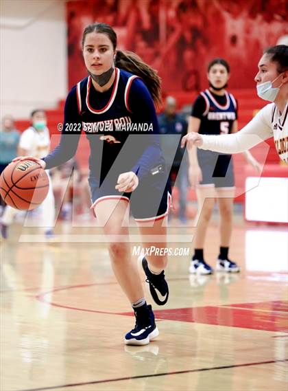 Thumbnail 2 in Brentwood School vs  Bishop Conaty-Loretto photogallery.