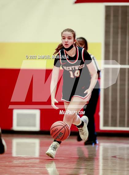 Thumbnail 3 in Brentwood School vs  Bishop Conaty-Loretto photogallery.