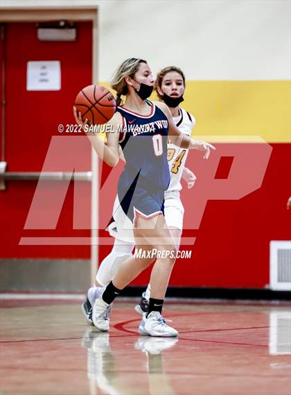Thumbnail 3 in Brentwood School vs  Bishop Conaty-Loretto photogallery.