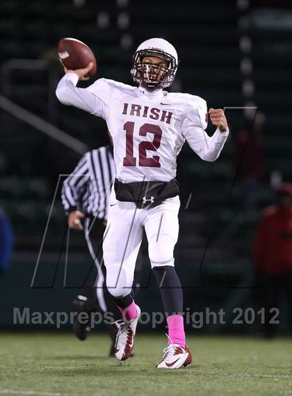 Thumbnail 2 in Aquinas Institute vs. Rush-Henrietta (NYSPHSAA Section 5 Class AA Semifinal) photogallery.