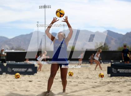 Thumbnail 3 in Xavier College Prep vs. Salpointe Catholic (CatBox Classic Beach Invitational) photogallery.