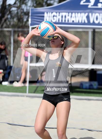 Thumbnail 3 in Xavier College Prep vs. Salpointe Catholic (CatBox Classic Beach Invitational) photogallery.