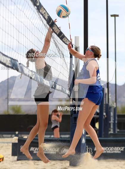 Thumbnail 3 in Xavier College Prep vs. Salpointe Catholic (CatBox Classic Beach Invitational) photogallery.
