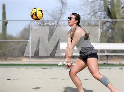 Thumbnail 3 in Xavier College Prep vs. Salpointe Catholic (CatBox Classic Beach Invitational) photogallery.