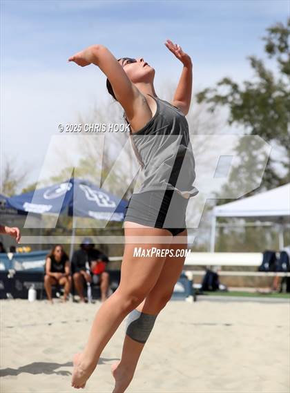 Thumbnail 2 in Xavier College Prep vs. Salpointe Catholic (CatBox Classic Beach Invitational) photogallery.