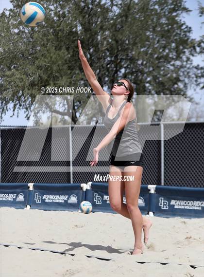 Thumbnail 2 in Xavier College Prep vs. Salpointe Catholic (CatBox Classic Beach Invitational) photogallery.