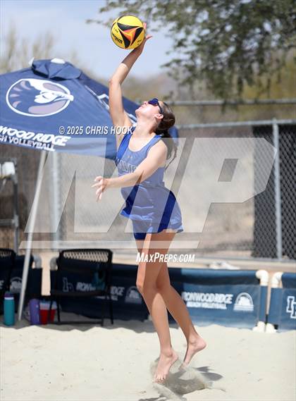 Thumbnail 2 in Xavier College Prep vs. Salpointe Catholic (CatBox Classic Beach Invitational) photogallery.