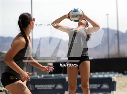 Thumbnail 2 in Xavier College Prep vs. Salpointe Catholic (CatBox Classic Beach Invitational) photogallery.