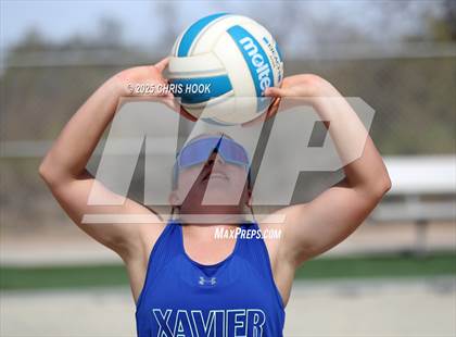 Thumbnail 2 in Xavier College Prep vs. Salpointe Catholic (CatBox Classic Beach Invitational) photogallery.