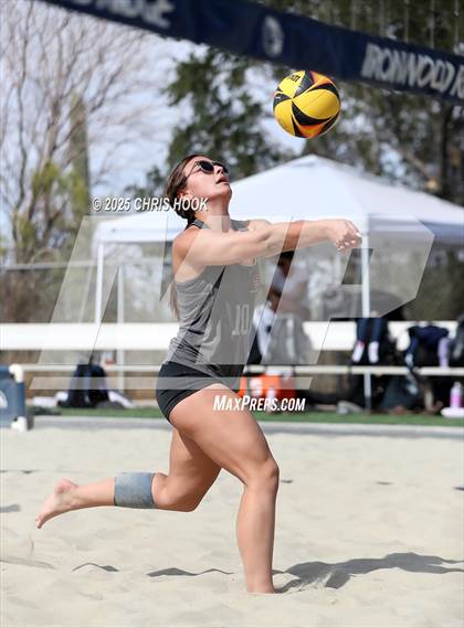 Thumbnail 3 in Xavier College Prep vs. Salpointe Catholic (CatBox Classic Beach Invitational) photogallery.