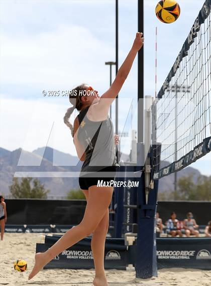 Thumbnail 1 in Xavier College Prep vs. Salpointe Catholic (CatBox Classic Beach Invitational) photogallery.