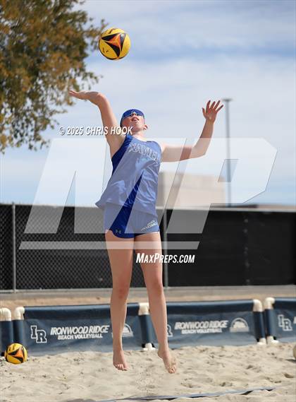 Thumbnail 3 in Xavier College Prep vs. Salpointe Catholic (CatBox Classic Beach Invitational) photogallery.